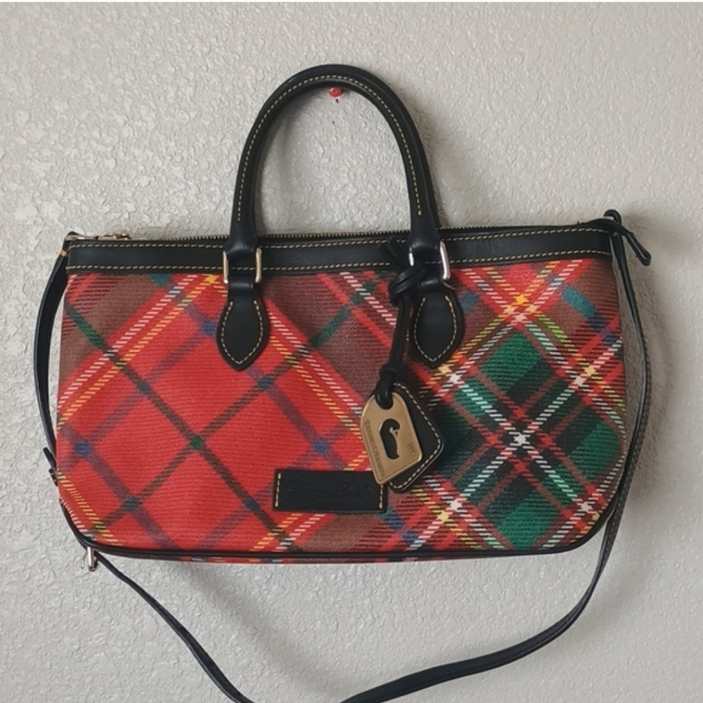 Dooney & Bourke Red and Black Satchel - Picture 11 of 11